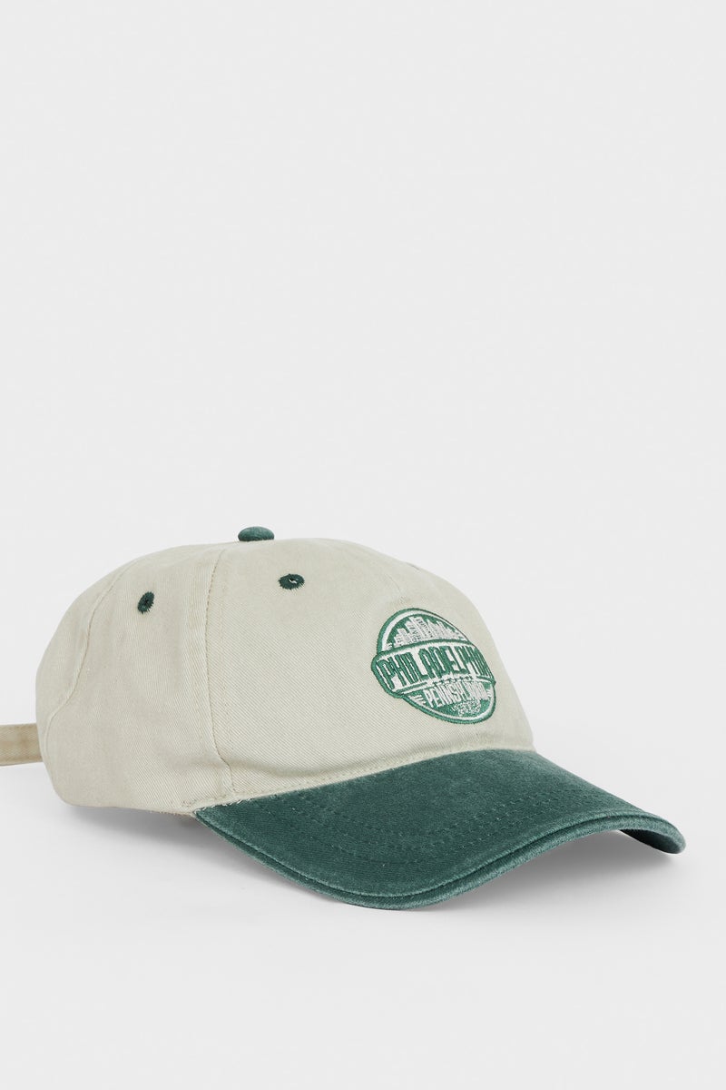 DeFacto Green Man Man Embroidered Cotton Cap Casual - Image 2